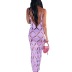 Hollow Sling Slim backless solid color dress NSKAJ128835