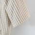 striped short-sleeved crop suit jacket NSLQS128932