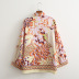 flower pocket decorative printed long-sleeved shirt NSLQS128946