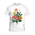 plus size round neck short sleeve Flower Print T-Shirt NSLBT129225