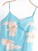 layered sling backless slim flower print dress NSAM128998