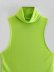 turtleneck sleeveless tight solid color jumpsuit NSAM129001