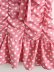 halter neck backless lace-up low-cut polka dot print dress NSAM129011
