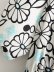 slim V-neck short-sleeved flower print dress NSAM129025