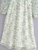 long-sleeved V-neck backless lace-up embroidery floral mesh dress NSAM129034
