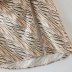 suspender backless lace-up slit tiger pattern dress NSAM129040