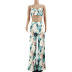 tie-dye wrapped chest camisole and wide leg pants two-piece set NSJZH129044