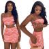 printing strappy camisole and skirt set NSJZH129066