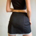 slit elastic lace-up high waist sheath skirt NSGXF129138