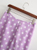 polka dot printed high waist skirt NSLQS129147