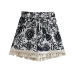 print wrap chest ethnic style tube top high waist shorts set NSLQS129158