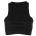 round neck sleeveless hollow slim solid color vest NSLKL129215