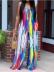 color printing tube top wide-leg jumpsuit NSHFH129242