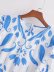 print lace-up sleeveless round neck large swing dress NSAM129260