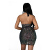 backless sequin halter neck hollow strappy dress NSYMS129282