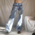 jeans lavados con tiro bajo y múltiples bolsillos NSGXF129376