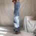 washed multi-pocket low waist jeans NSGXF129376