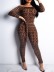 printing one-word neck long sleeve jumpsuit NSHFH129490