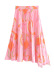 pleated printed tube top and skirt set NSLQS129410