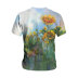 plus size flower Print Crew Neck short sleeve T-Shirt NSLBT129785