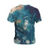 plus size Print Crew Neck short sleeve loose T-Shirt NSLBT129779