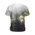 plus size flower Print short sleeve round neck T-Shirt NSLBT129772