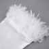 camisón de tiras de seda de imitación de plumas de color sólido NSMSY124431