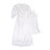faux silk three-quarter sleeves nightgown bathrobe two-piece set NSMSY124432