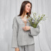 thin cotton hollow lace solid color pajamas set NSMSY124439