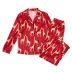 animals printed long-sleeved top trousers pajamas set NSMSY124450