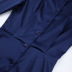 vestido camisero de manga larga con un solo pecho y hombreras de color liso NSSQS124499