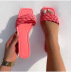 flat bottom square head slippers multi-colors NSYBJ124586