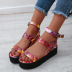color buckle thick bottom sandals NSYBJ124589