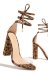 one-word buckle leopard print thick high-heeled sandals NSYBJ124592