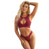 lace tight solid color split underwear set NSQMY124682