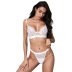 Hollow embroidery lace mesh 2-piece underwear set NSQMY124704