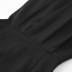 deep V slim long sleeve short solid color dress NSSQS124844