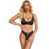 see-through embroidery lace bra thong underwear set NSQMY124897