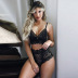 sling lace see-through embroidery underwear set NSQMY124899