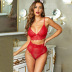 sling lace see-through embroidery underwear set NSQMY124899