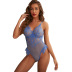 embroidery see-through mesh hollow one-piece underwear NSQMY124920