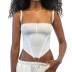 sling low-cut slim backless solid color vest NSKFE125065