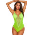 solid color deep V-neck sling lace see-through one-piece underwear NSQMY125142