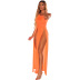 vestido de playa de malla sin mangas de color liso multicolor NSMRF125195