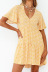 Short Sleeve V-Neck loose floral Dress NSJRM125247