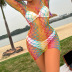 Mesh Color Fishing Net Hollow Bikini cover-ups  NSMDN125284