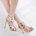 hollow fish mouth Open toe stiletto sandals NSGXL125449