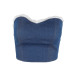 stitching wrap chest tube top slim lace denim vest NSBJD125534