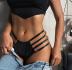 metal chain connected multi-layer hollow waist panties NSMDN125547
