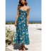 backless Sling Bohemian Print Mid-Length Dress NSHFC125611